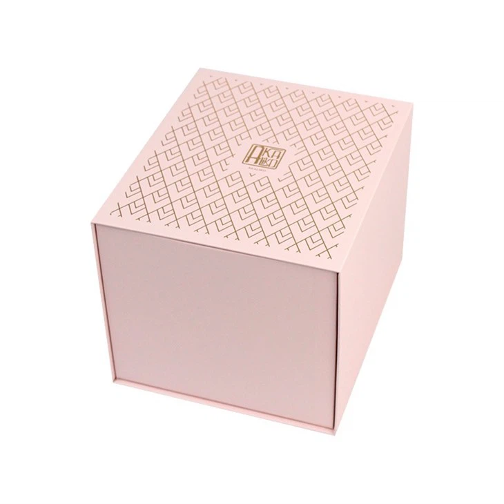 Pink Magnetic Box With Papercard Insert